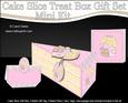 3D Little Doll Cake Slice Treat Box Gift Set Mini Kit