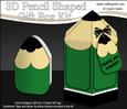3D Pencil Shaped Treat or Favour Box Mini Kit