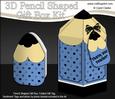 3D Pencil Shaped Treat or Favour Box Mini Kit