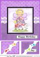 8 x 8 Girlz Fiz Fairy Birthday Scalloped Corner Topper
