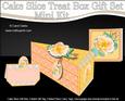 3D Elegant Rose Cake Slice Treat Box Gift Set Mini Kit