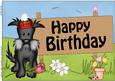 A4 Scottie Dog Birthday Card Topper