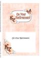 5x7 Retirement Flowers & Butterflies Matching Insert
