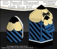 3D Pencil Shaped Treat or Favour Box Mini Kit
