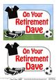 5x7 Retirement Dave Football 3D Step by Step Decoupage