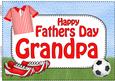 A4 Fathers Day Grandpa Football Card Topper