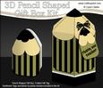 3D Pencil Shaped Treat or Favour Box Mini Kit