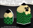 3D Pencil Shaped Treat or Favour Box Mini Kit