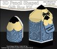 3D Pencil Shaped Treat or Favour Box Mini Kit