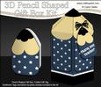 3D Pencil Shaped Treat or Favour Box Mini Kit