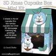 3D Xmas Ben Polar Bear Milk Carton Cupcake or Treat Box