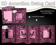 3D Animal Print & Butterfly Accordian Swing Card