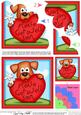 Rusty Dog Get Well Heart Shell Edged Corner Stacker