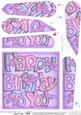 Birthday Butterflies Fan Pyramage Topper