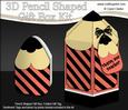 3D Pencil Shaped Treat or Favour Box Mini Kit