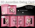 3D Flowers & Butterflies Accordian Swing Card