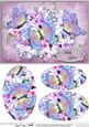A5 with Love Flowers & Butterfly Oval Pyramage Topper