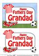5x7 Fathers Day Grandad Football 3D Step by Step Decoupage