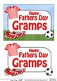 5x7 Fathers Day Gramps Football 3D Step by Step Decoupage