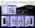 3D Flowers & Butterflies Accordion Swing Card
