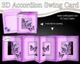 3D Flowers & Butterflies Accordion Swing Card