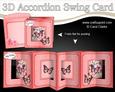 3D Flowers & Butterflies Accordion Swing Card
