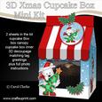 3D Xmas Westie Dog Milk Carton Cupcake or Treat Box Mini Kit