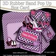 3D Handbags & Shoes Rubber Band Pop Up Box Card