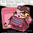 3D Liquorice Sweets Rubber Band Pop Up Box Card