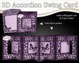 3D Animal Print & Butterflies Accordion Swing Card