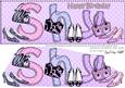Large Dl Birthday Shy Shoes & Handbags 3D Decoupage