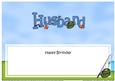 Birthday Husband Fishing Large Dl Matching Insert
