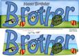 Large Dl Birthday Brother Fishing Card & 3D Decoupage