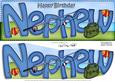 Large Dl Birthday Nephew Fishing Card & 3D Decoupage