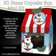 3D Xmas Ben Polar Bear Milk Carton Cupcake or Treat Box