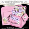 3D Gardening Rubber Band Pop Up Box Card