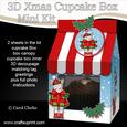 3D Xmas Gigi Horse Milk Carton Cupcake or Treat Box