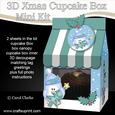 3D Xmas Little Penguin Milk Carton Cupcake or Treat Box