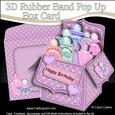 3D Perfumes Rubber Band Pop Up Box Card