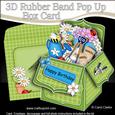 3D Gardening Rubber Band Pop Up Box Card