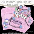 3D Knits & Knots Knitting Rubber Band Pop Up Box Card