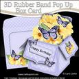 3D Butterfly Bouquet Rubber Band Pop Up Box Card