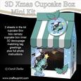 3D Xmas Scottie Dog Milk Carton Cupcake or Treat Box
