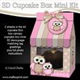 3D Cute Owls Carton Cupcake or Treat Box Mini Kit