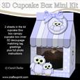 3D Cute Owls Carton Cupcake or Treat Box Mini Kit