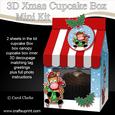 3D Xmas Gigi Horse Milk Carton Cupcake or Treat Box