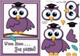 A5 Wise Owl Exam Congrats Felties Quick Card 3D Decoupage