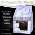 3D Xmas Cute Cat Milk Carton Cupcake or Treat Box Mini Kit