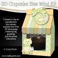 3D Xmas Cute Cat Milk Carton Cupcake or Treat Box Mini Kit