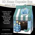 3D Xmas Trees Milk Carton Cupcake or Treat Box Mini Kit
